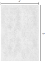 4' X 5' White Power Loom Area Rug - Homeroots - Flyclothing LLC