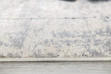 4' X 6' Gray and Ivory Abstract Power Loom Area Rug - Homeroots - Flyclothing LLC