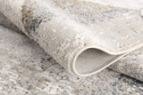 4' X 6' Gray and Ivory Abstract Power Loom Area Rug - Homeroots - Flyclothing LLC