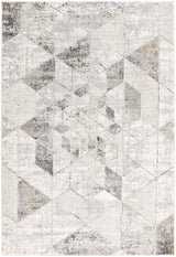 4' X 6' Gray and Ivory Abstract Power Loom Area Rug - Homeroots - Flyclothing LLC