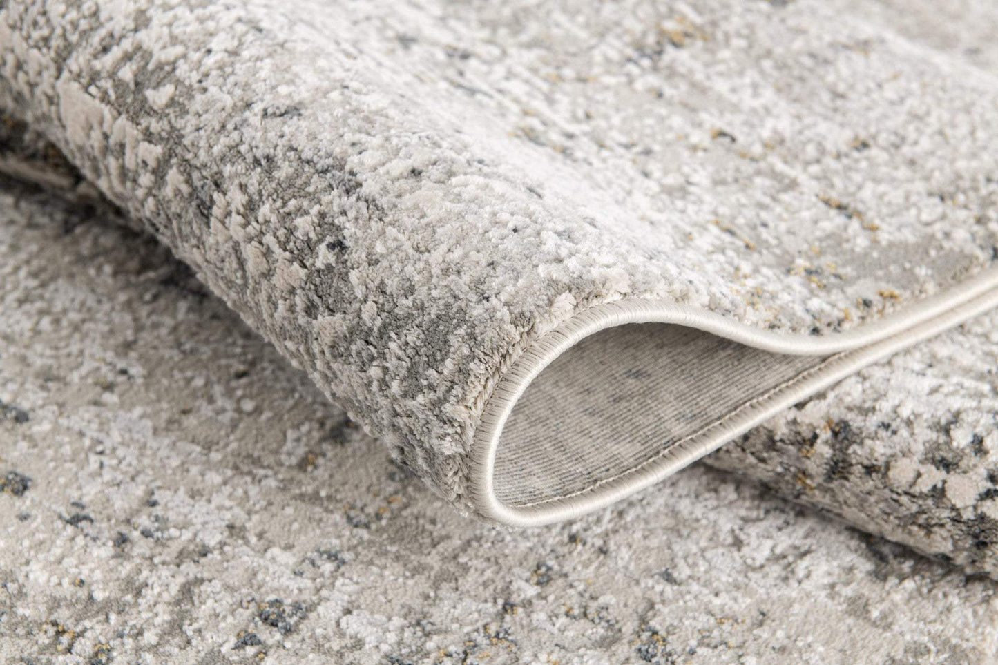5' X 7' Gray and Ivory Abstract Area Rug - Homeroots - Flyclothing LLC