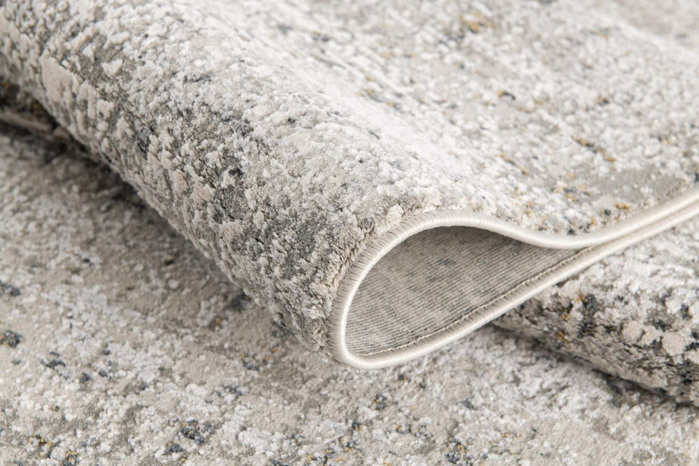 5' X 7' Gray and Ivory Abstract Area Rug - Homeroots - Flyclothing LLC