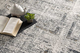 4' X 6' Gray and Ivory Abstract Power Loom Area Rug - Homeroots - Flyclothing LLC