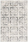 4' X 6' Gray and Ivory Abstract Power Loom Area Rug - Homeroots