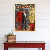 20" X 28" The Incomparable Albini Vintage Magic Poster Wall Art - Homeroots