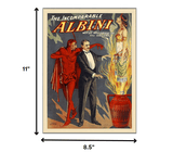 8.5" X 11" The Incomparable Albini Vintage Magic Poster Wall Art - Homeroots - Flyclothing LLC