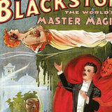 Vintage 1934 Blackstone Magic Unframed Print Wall Art - Homeroots