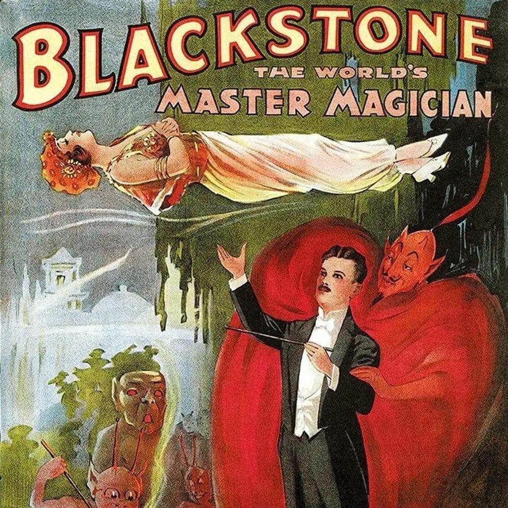 Vintage 1934 Blackstone Magic Unframed Print Wall Art - Homeroots - Flyclothing LLC