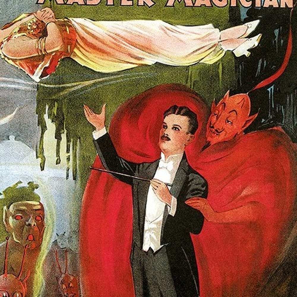 Vintage 1895 Blackstone Magic Unframed Print Wall Art - Homeroots - Flyclothing LLC