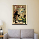 Vintage 1895 Blackstone Magic Unframed Print Wall Art - Homeroots - Flyclothing LLC