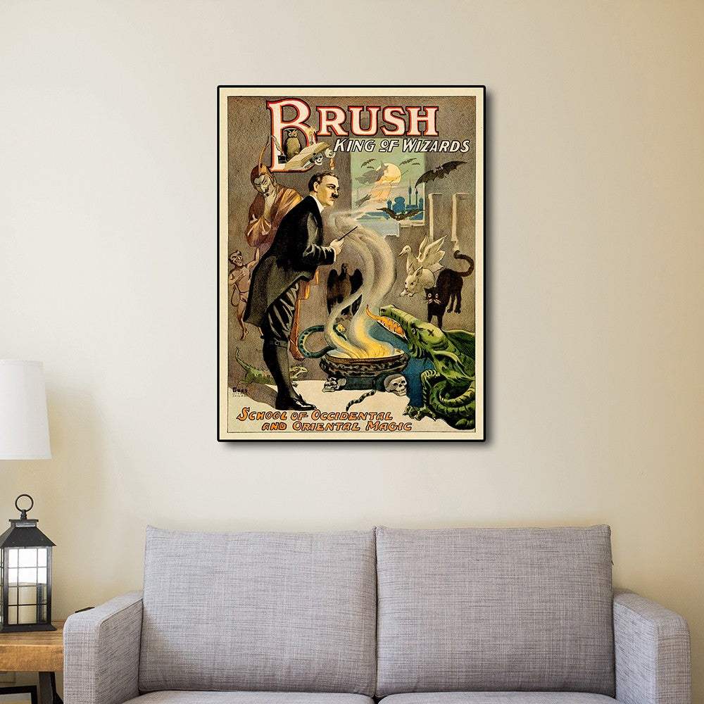 Vintage 1895 Blackstone Magic Unframed Print Wall Art - Homeroots - Flyclothing LLC
