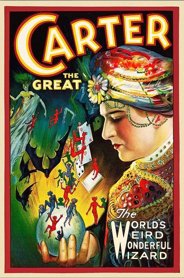 Vintage Carter Vintage Magic Unframed Print Wall Art - Homeroots