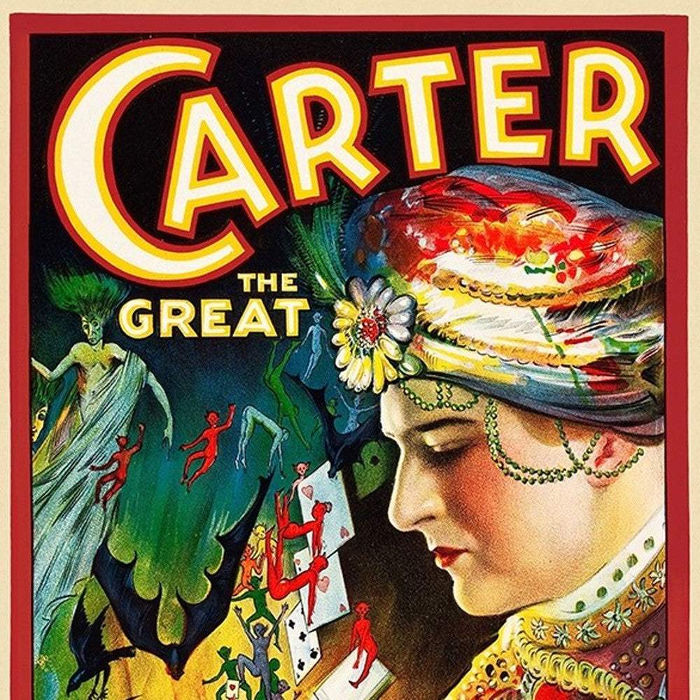 Vintage 1926 Carter Witchcraft Magic Unframed Print Wall Art - Homeroots - Flyclothing LLC