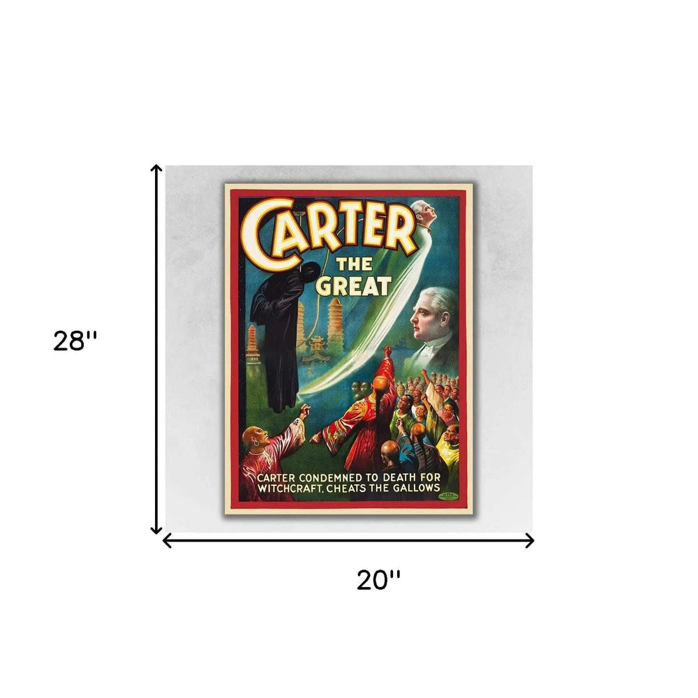 Vintage 1926 Carter Witchcraft Magic Unframed Print Wall Art - Homeroots - Flyclothing LLC