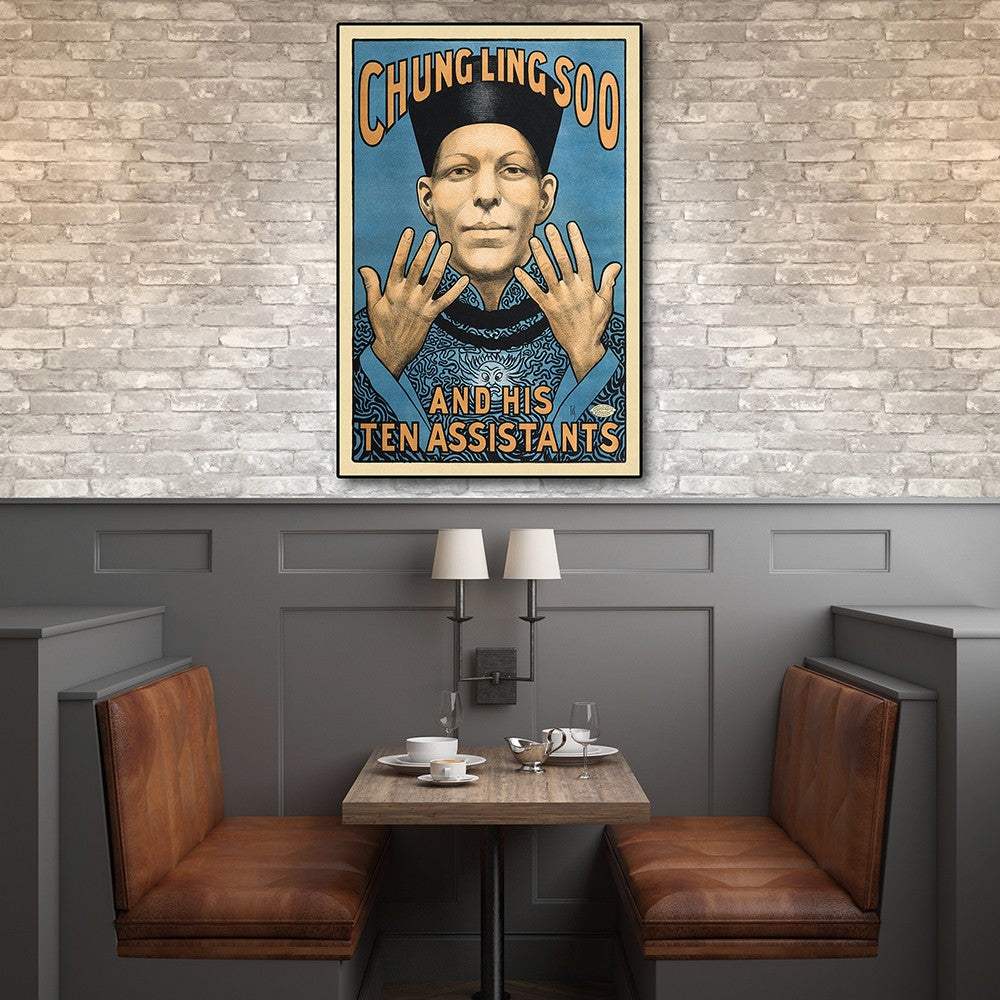 Chung Ling Soo Vintage Magic Unframed Print Wall Art - Homeroots - Flyclothing LLC