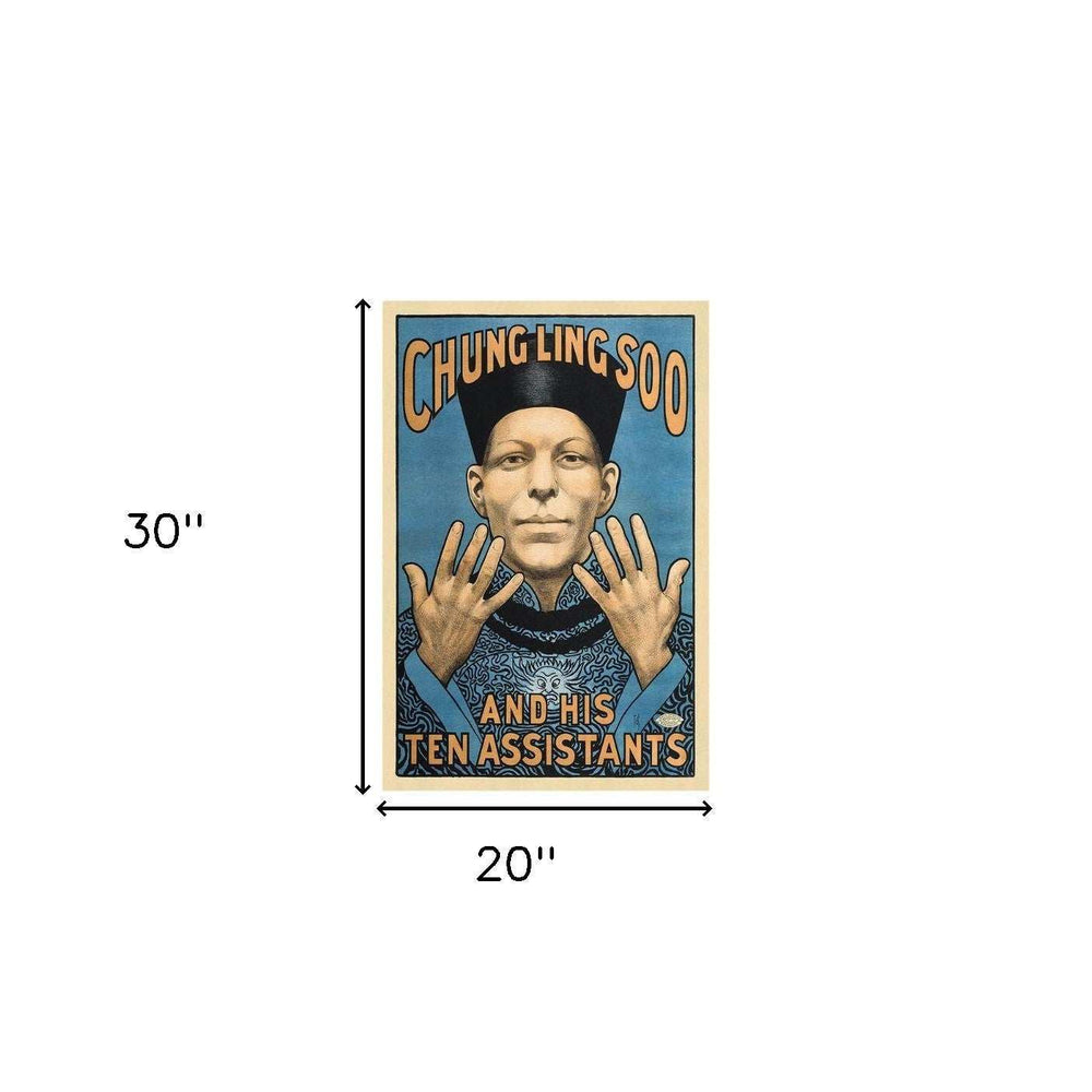 Chung Ling Soo Vintage Magic Unframed Print Wall Art - Homeroots - Flyclothing LLC
