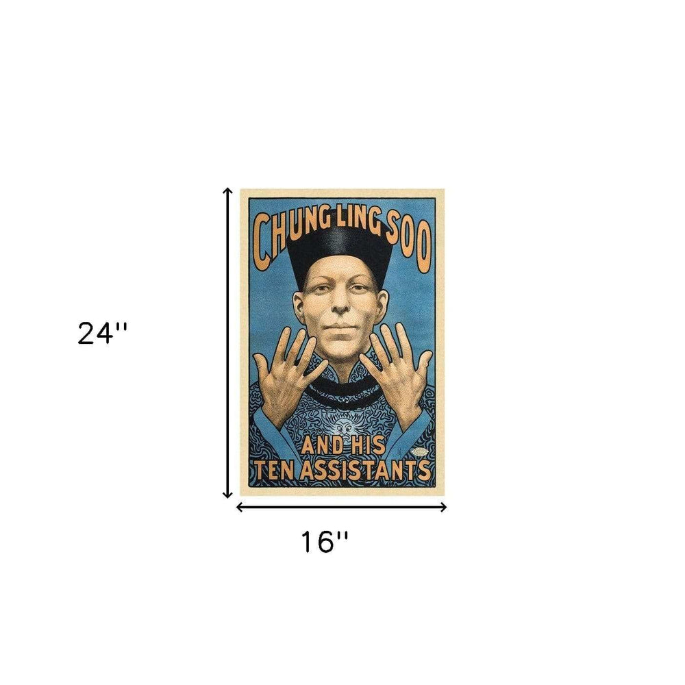 Chung Ling Soo Vintage Magic Unframed Print Wall Art - Homeroots - Flyclothing LLC