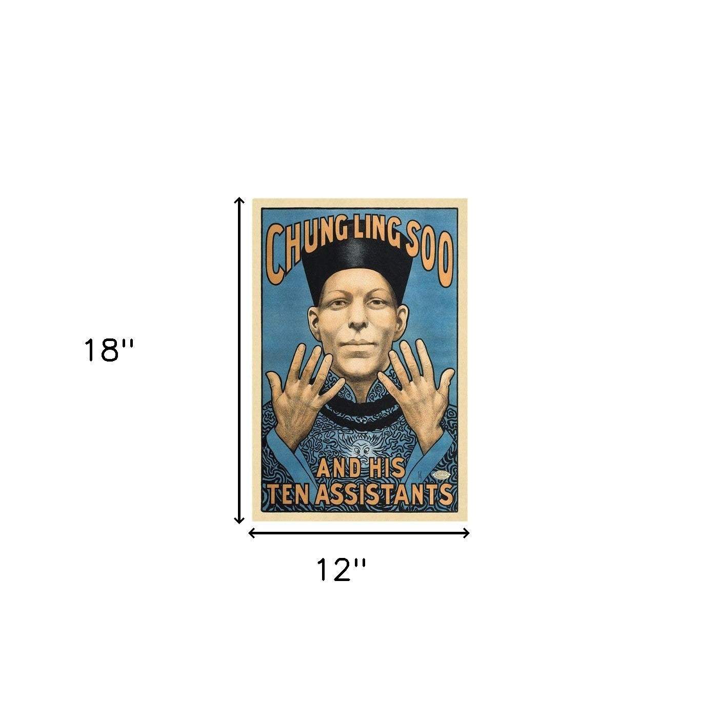 Chung Ling Soo Vintage Magic Unframed Print Wall Art - Homeroots - Flyclothing LLC