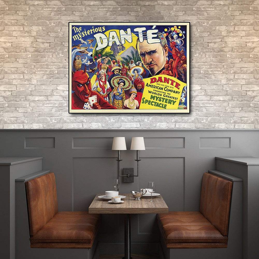 The Mysterious Dante Vintage Magic Unframed Print Wall Art - Homeroots - Flyclothing LLC