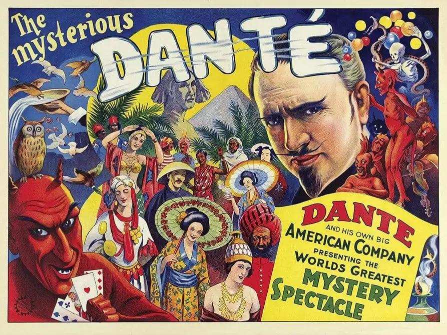The Mysterious Dante Vintage Magic Unframed Print Wall Art - Homeroots - Flyclothing LLC