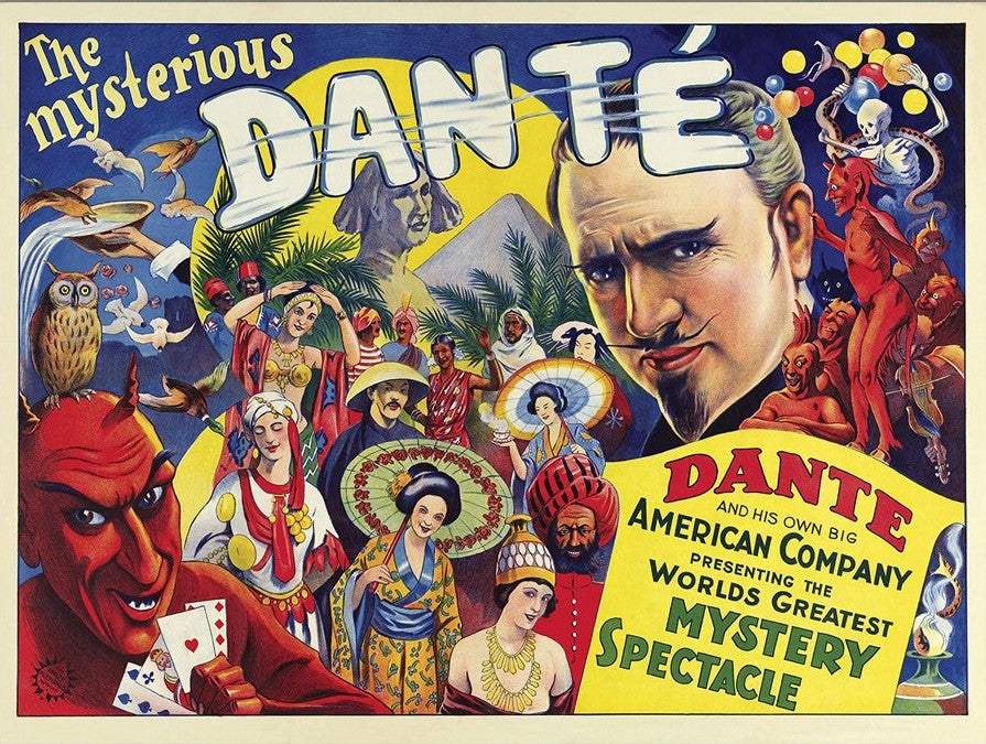 The Mysterious Dante Vintage Magic Unframed Print Wall Art - Homeroots - Flyclothing LLC