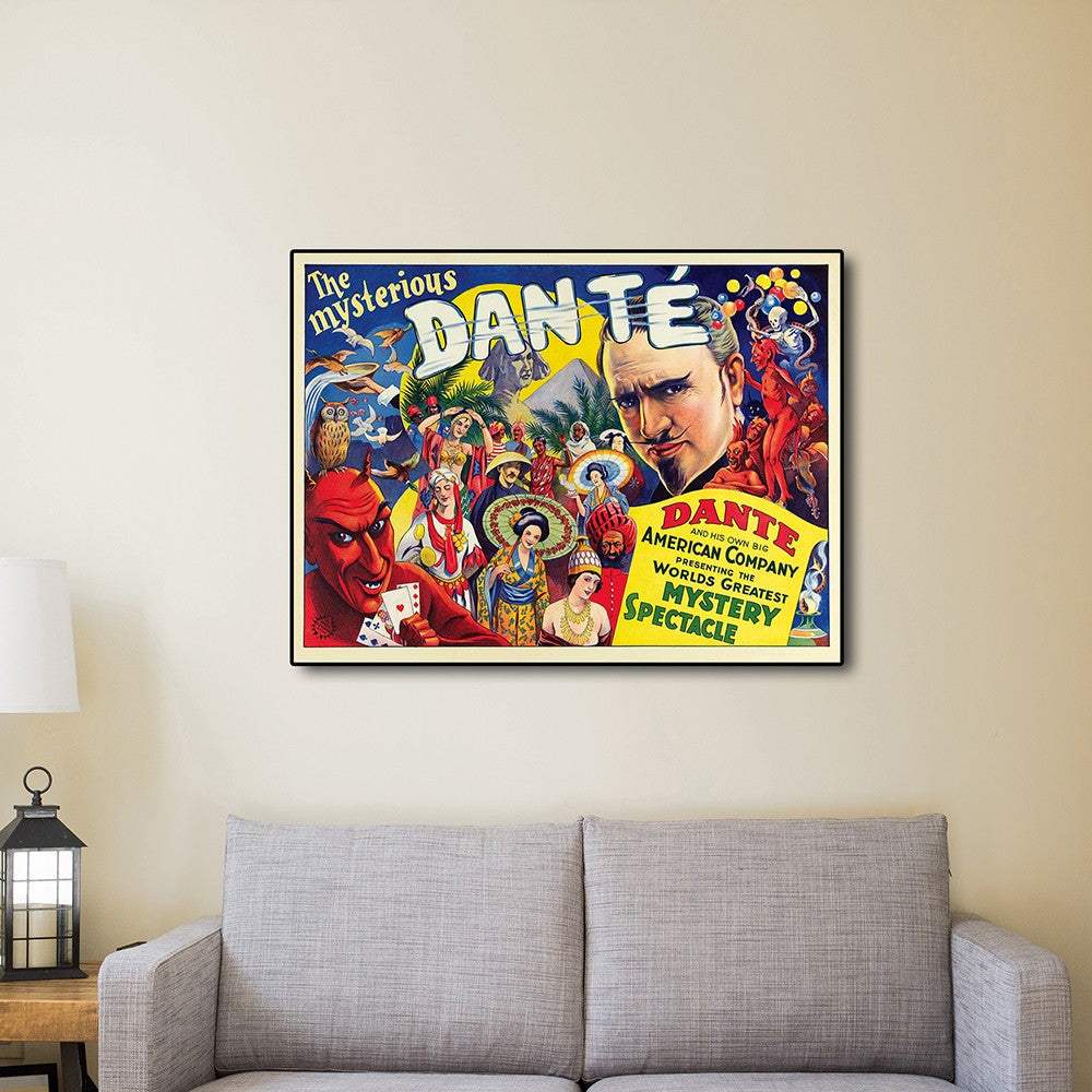 c1931 Mysterious Dante Vintage Magic Unframed Print Wall Art - Homeroots - Flyclothing LLC