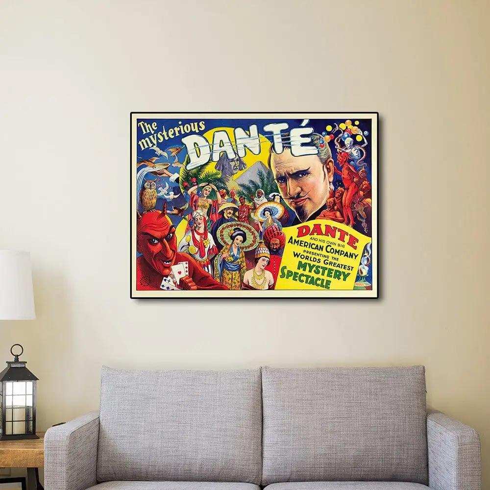 c1931 Mysterious Dante Vintage Magic Unframed Print Wall Art - Homeroots - Flyclothing LLC