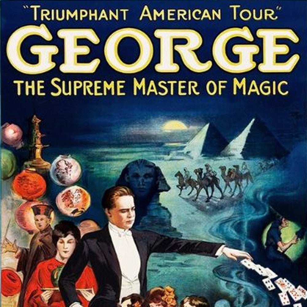 George the Supreme Vintage Magic Unframed Print Wall Art - Homeroots - Flyclothing LLC