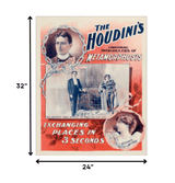 The Houdini's Metamorphosis Vintage Magic Unframed Print Wall Art - Homeroots - Flyclothing LLC