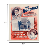 The Houdini's Metamorphosis Vintage Magic Unframed Print Wall Art - Homeroots - Flyclothing LLC