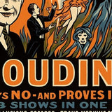 Houdini Spirits Vintage Magic Unframed Print Wall Art - Homeroots - Flyclothing LLC