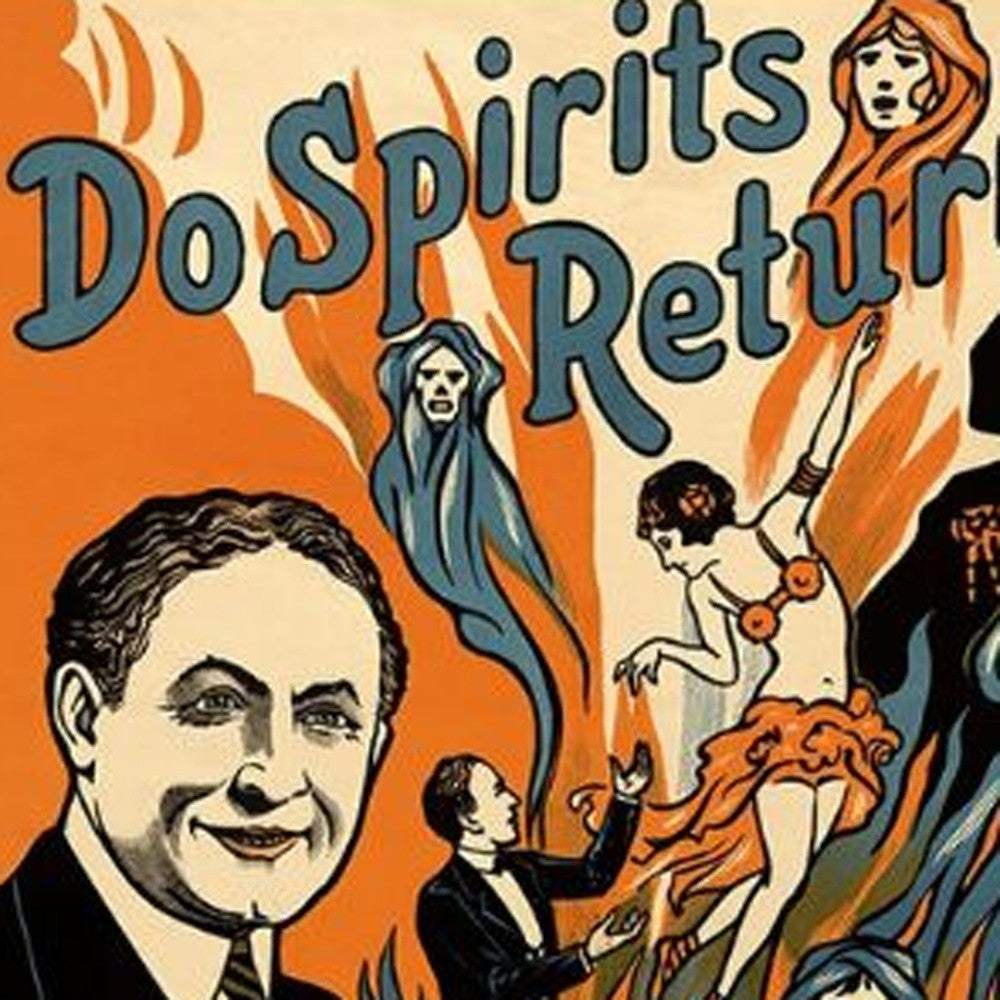 Houdini Spirits Vintage Magic Unframed Print Wall Art - Homeroots - Flyclothing LLC