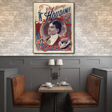 8.5" X 11" Houdini King Of Cards Vintage Magic Poster Wall Art - Homeroots