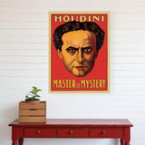 18" X 24" Houdini Master Of Mystery Vintage Magic Poster Wall Art - Homeroots