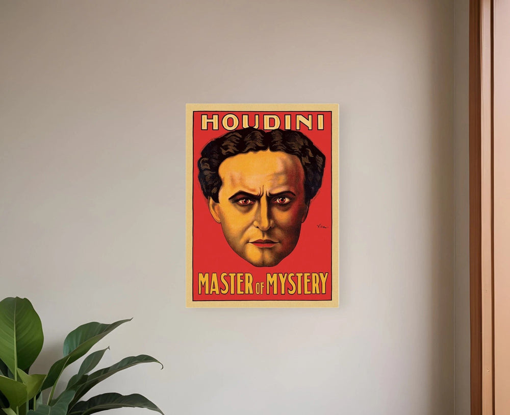 11" X 14" Houdini Master Of Mystery Vintage Magic Poster Wall Art - Homeroots