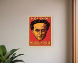 11" X 14" Houdini Master Of Mystery Vintage Magic Poster Wall Art - Homeroots