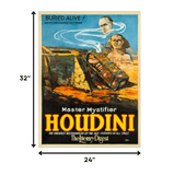 Master Mystifier Houdini Vintage Magic Unframed Print Wall Art - Homeroots - Flyclothing LLC