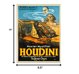 Houdini Master Mystifier Vintage Magic Unframed Print Wall Art - Homeroots - Flyclothing LLC