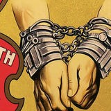 24" X 36" Houdini Handcuff King Vintage Magic Poster Wall Art - Homeroots