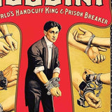 24" X 36" Houdini Handcuff King Vintage Magic Poster Wall Art - Homeroots - Flyclothing LLC