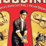 20" X 30" Houdini Handcuff King Vintage Magic Poster Wall Art - Homeroots