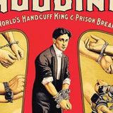 12" X 18" Houdini Handcuff King Vintage Magic Poster Wall Art - Homeroots
