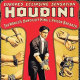 12" X 18" Houdini Handcuff King Vintage Magic Poster Wall Art - Homeroots
