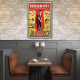 9" X 12" Houdini Handcuff King Vintage Magic Poster Wall Art - Homeroots - Flyclothing LLC