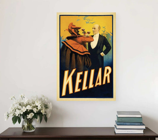 Kellar Having Drinks With The Devil Vintage Magic Unframed Print Wall Art - Homeroots - Flyclothing LLC