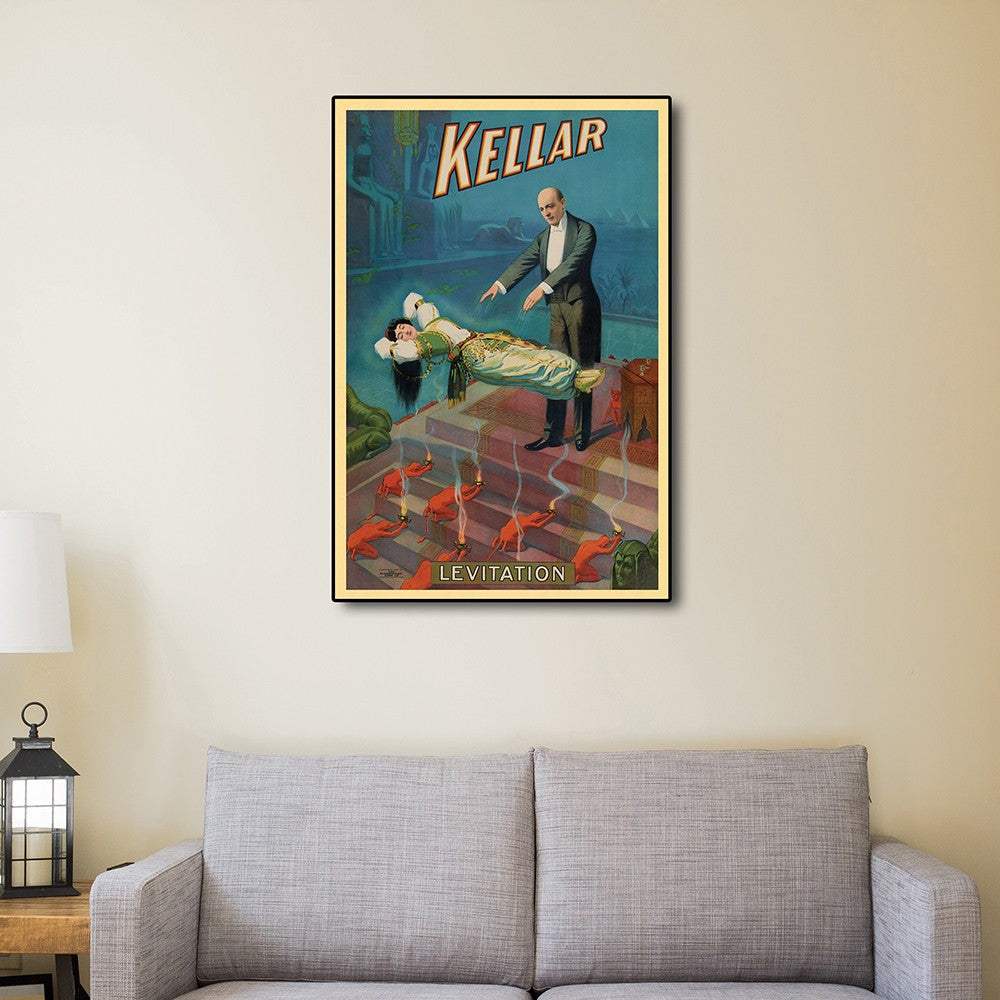 Kellar Levitation Vintage Magic Unframed Print Wall Art - Homeroots - Flyclothing LLC