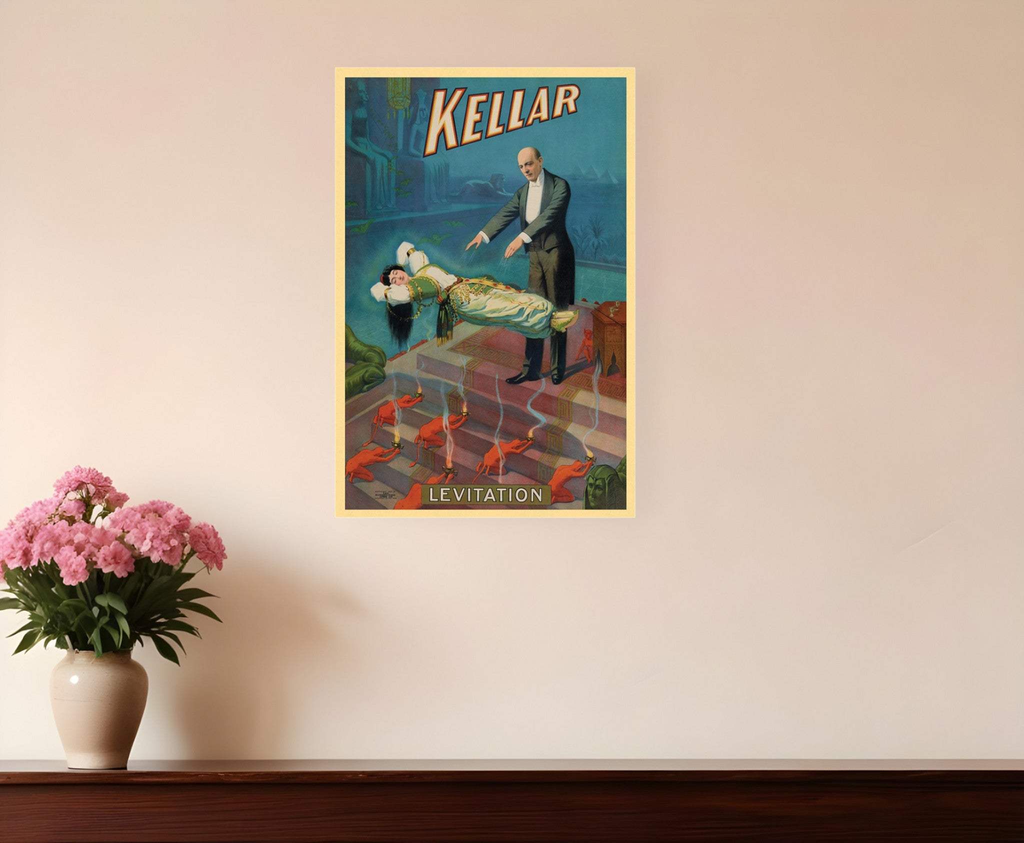 Kellar Levitation Vintage Magic Unframed Print Wall Art - Homeroots - Flyclothing LLC