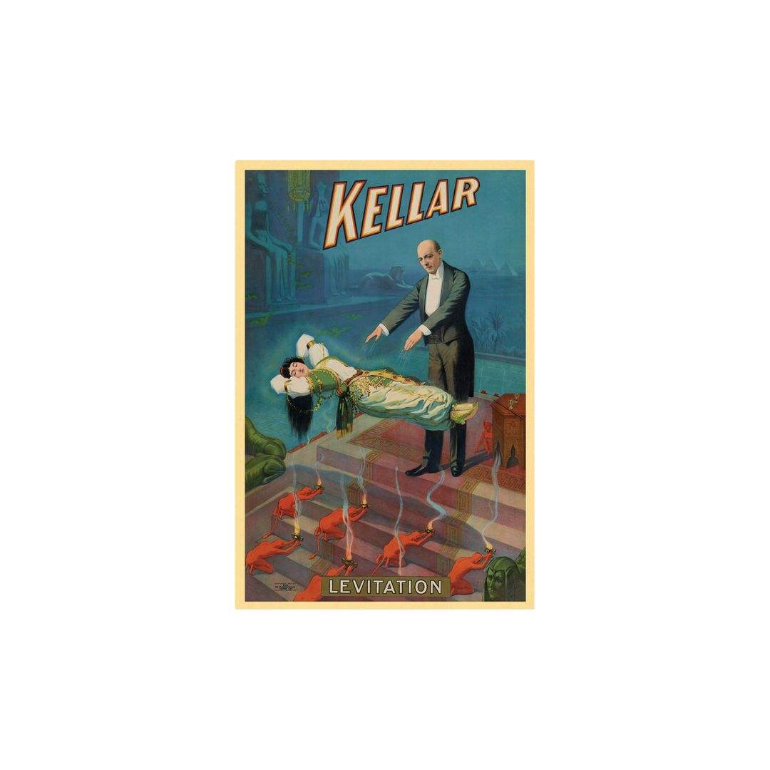Kellar Levitation Vintage Magic Unframed Print Wall Art - Homeroots - Flyclothing LLC