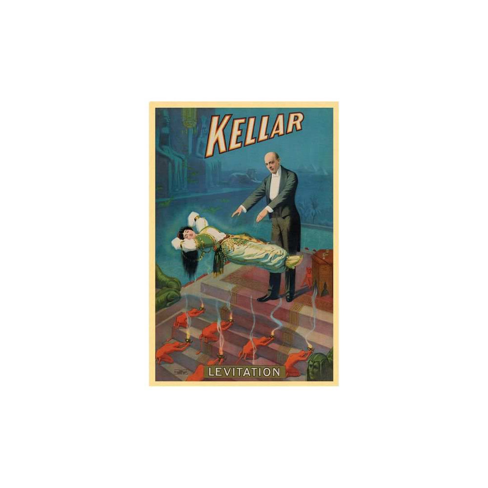 Kellar Levitation Vintage Magic Unframed Print Wall Art - Homeroots