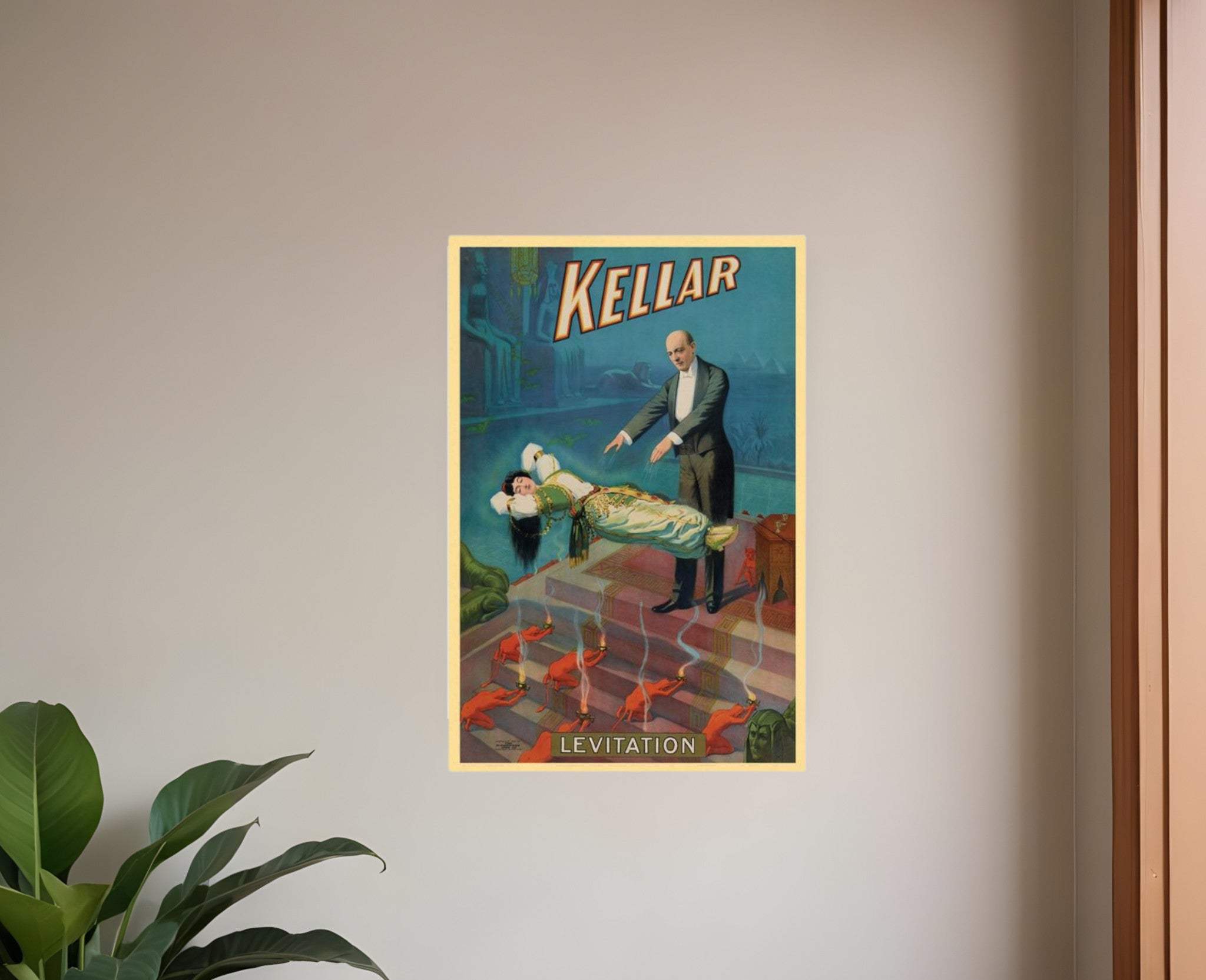 Thurston Out Of A Hat Vintage Magic Unframed Print Wall Art - Homeroots - Flyclothing LLC